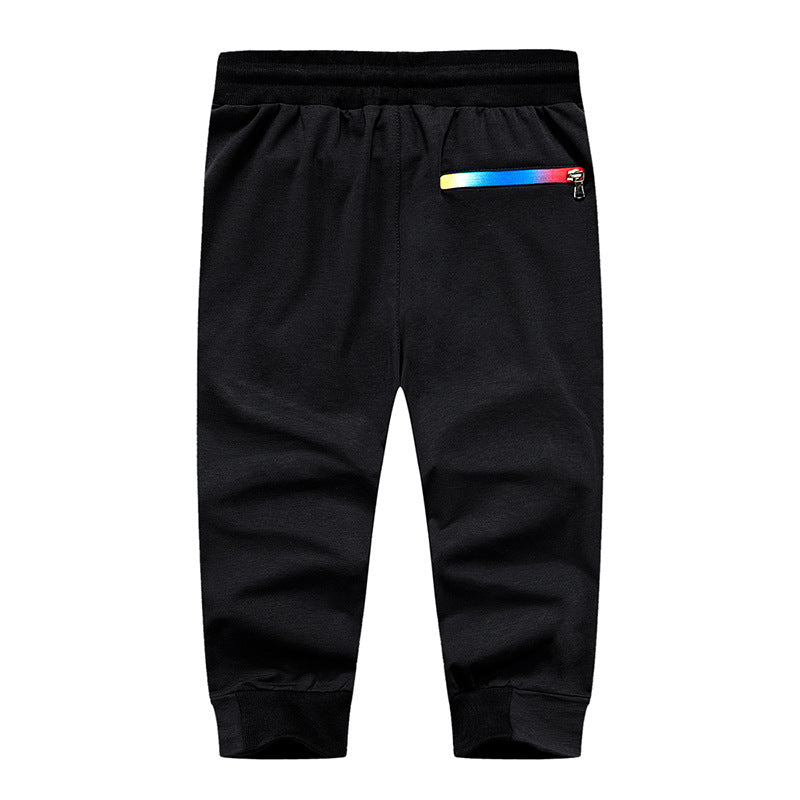 Men's Street Casual Wear Sports Cropped Pants